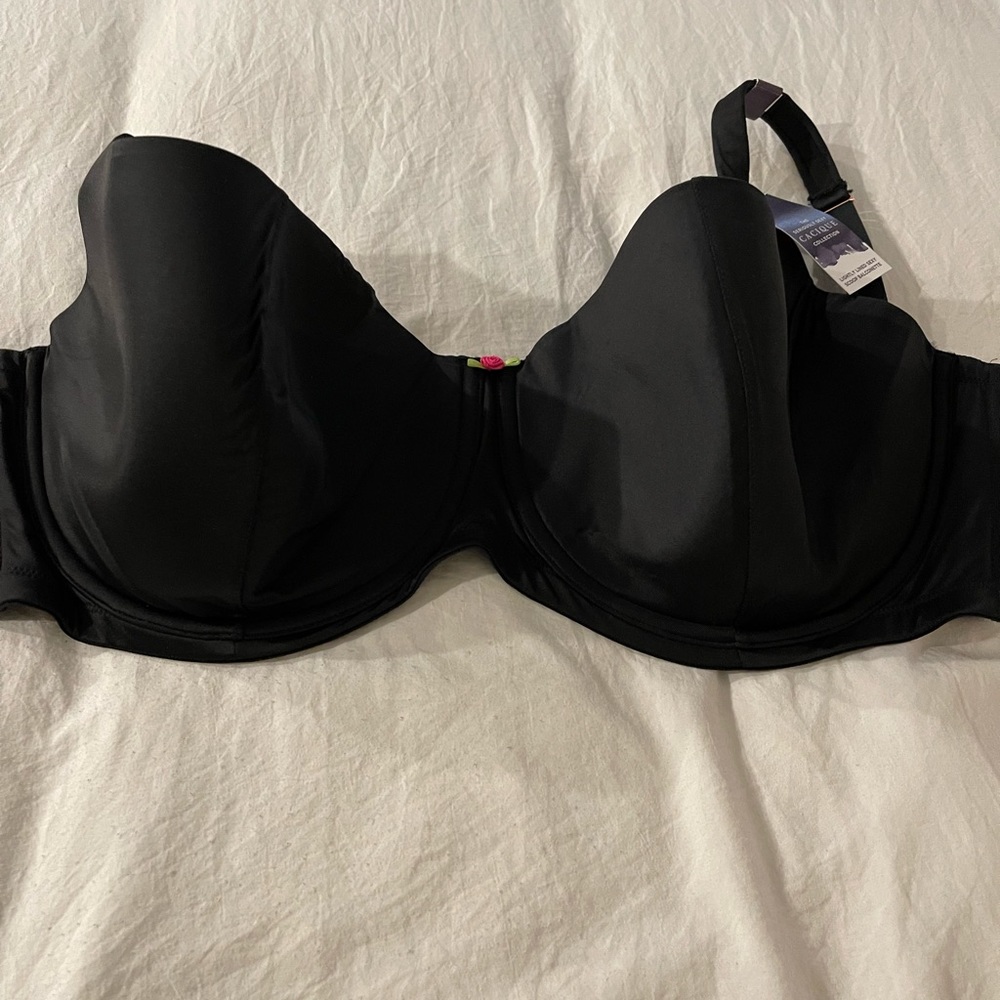Cacique black NWT 40H bra